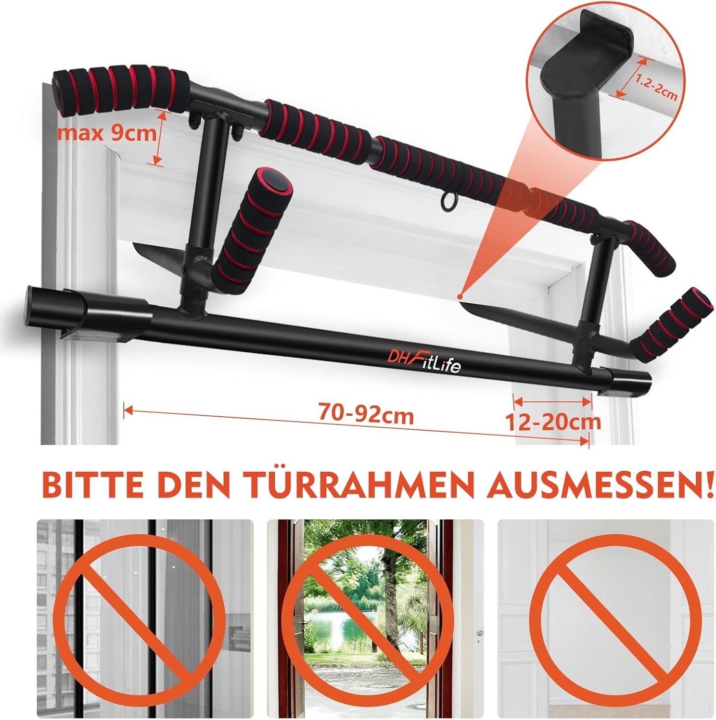 Türreck, Schwarz / Mit Hammergriffen