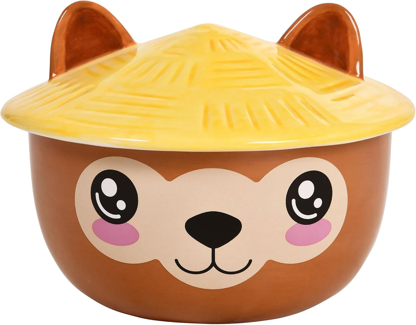 Alpaka Kawaii Ramen-Bowl mit Deckel, Alpaka