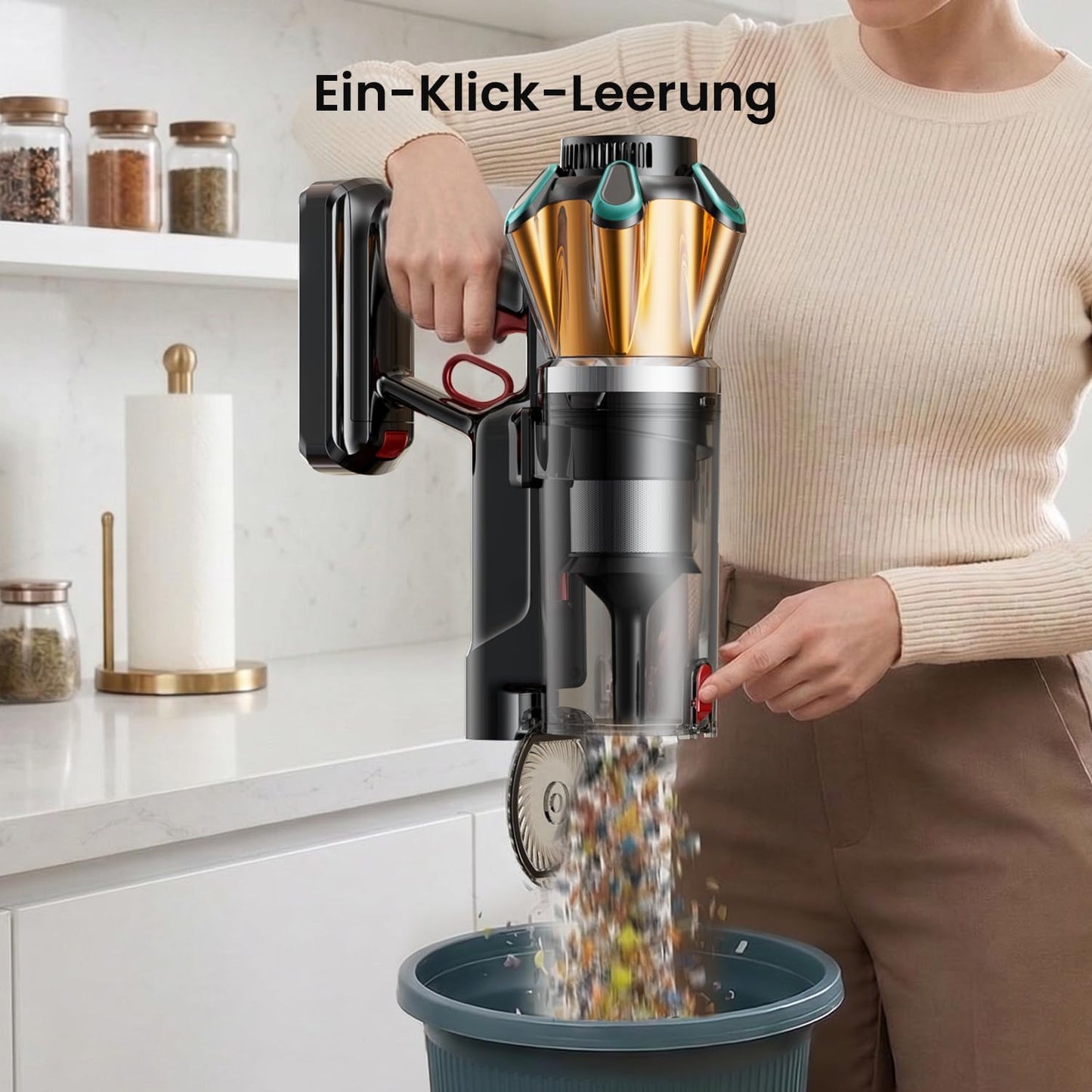 Core A10 Akkustaubsauger mit Hurrikanmodus, Lila Lila