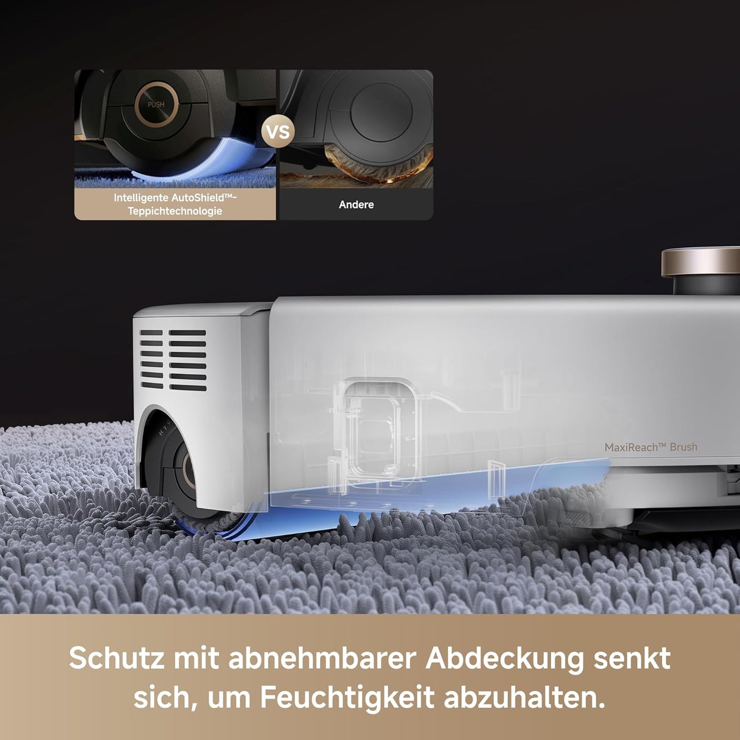 Z60 Ultra Roller Komplett-Saugroboter mit Wischfunktion, Z60 Ultra White