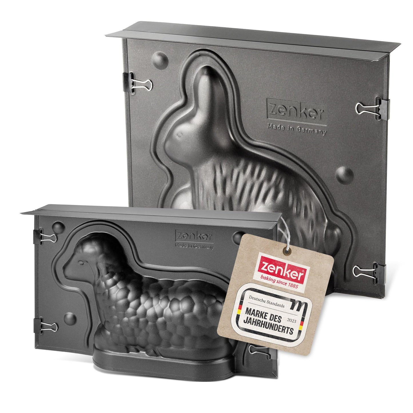 Osterbackformen-Set Mini-Lamm & Hase, Mini-Lamm & Hase