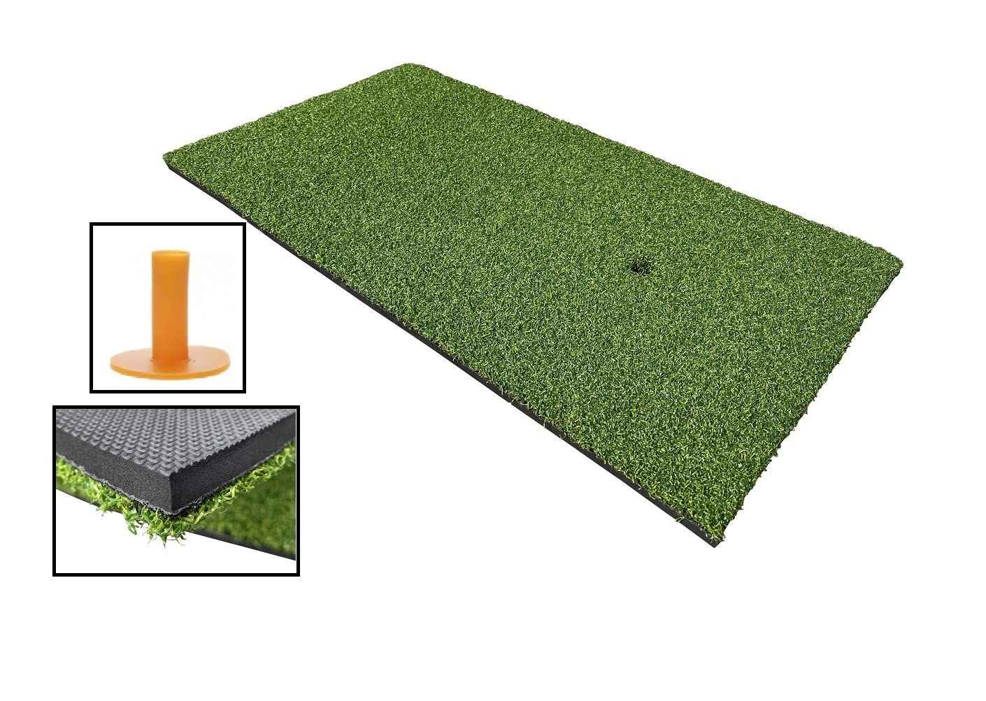Golf-Abschlagmatte mit Gummi Tee