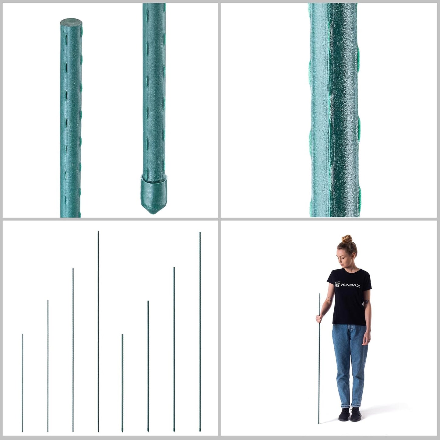 15-teiliges Pflanzstäbe-Set, 15, 120cm x 11mm