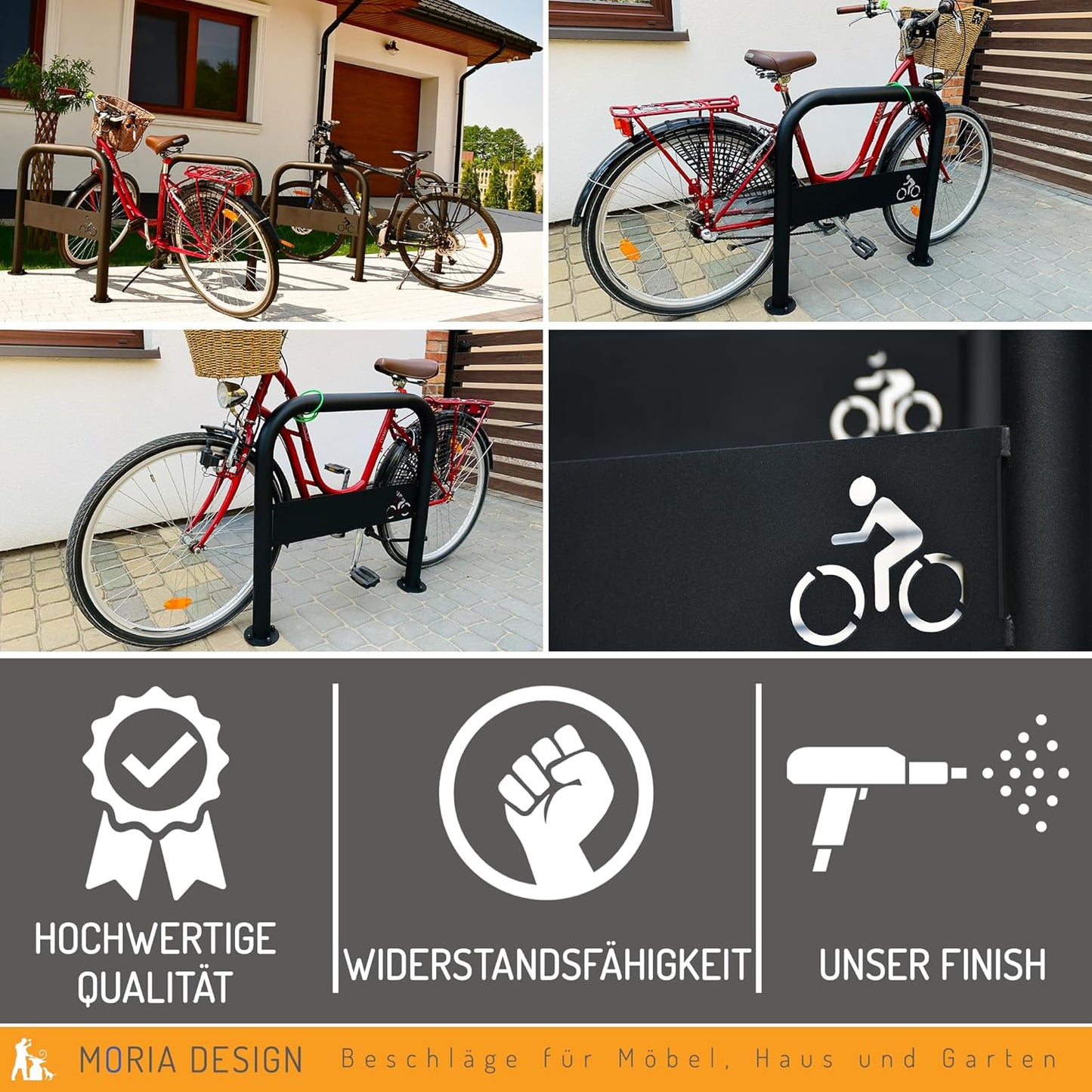 Veloständer für 2 Räder, 63 X 800 X 1100 Mm Zum Einbetonieren