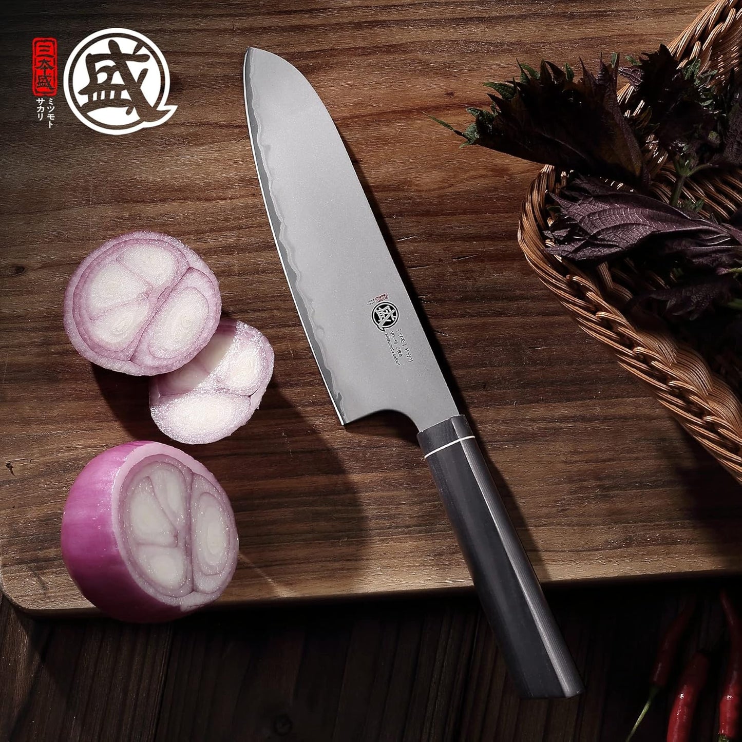 Professionelles Santoku Kochmesser, 18 cm
