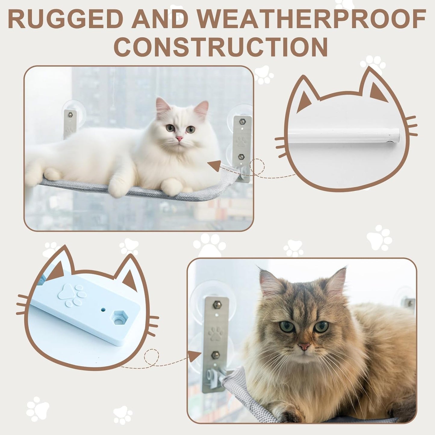 Fenster-Hängematte für Katzen
