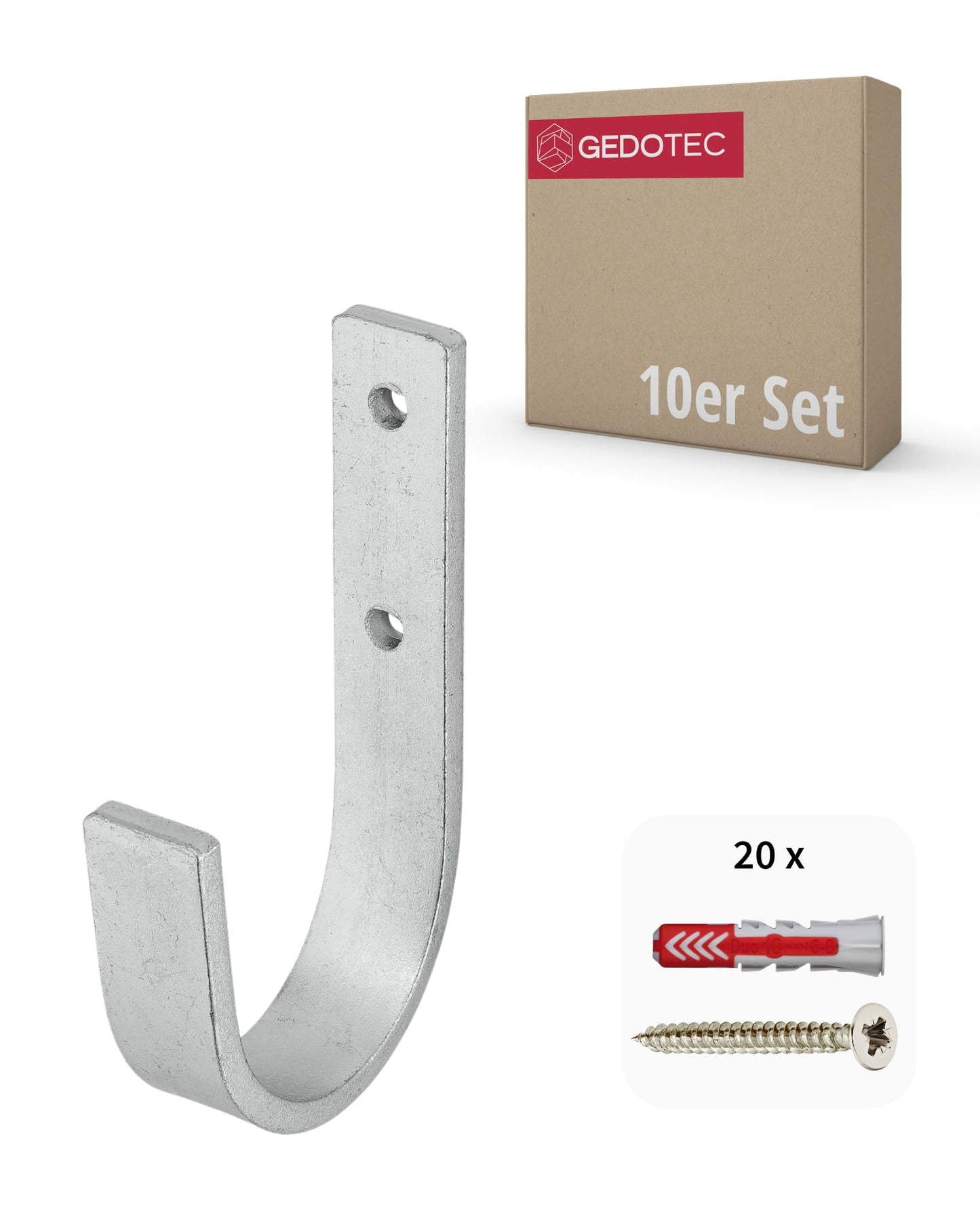 Universal Wandhaken-Set, 10 Stück, 10 30 x 90 mm