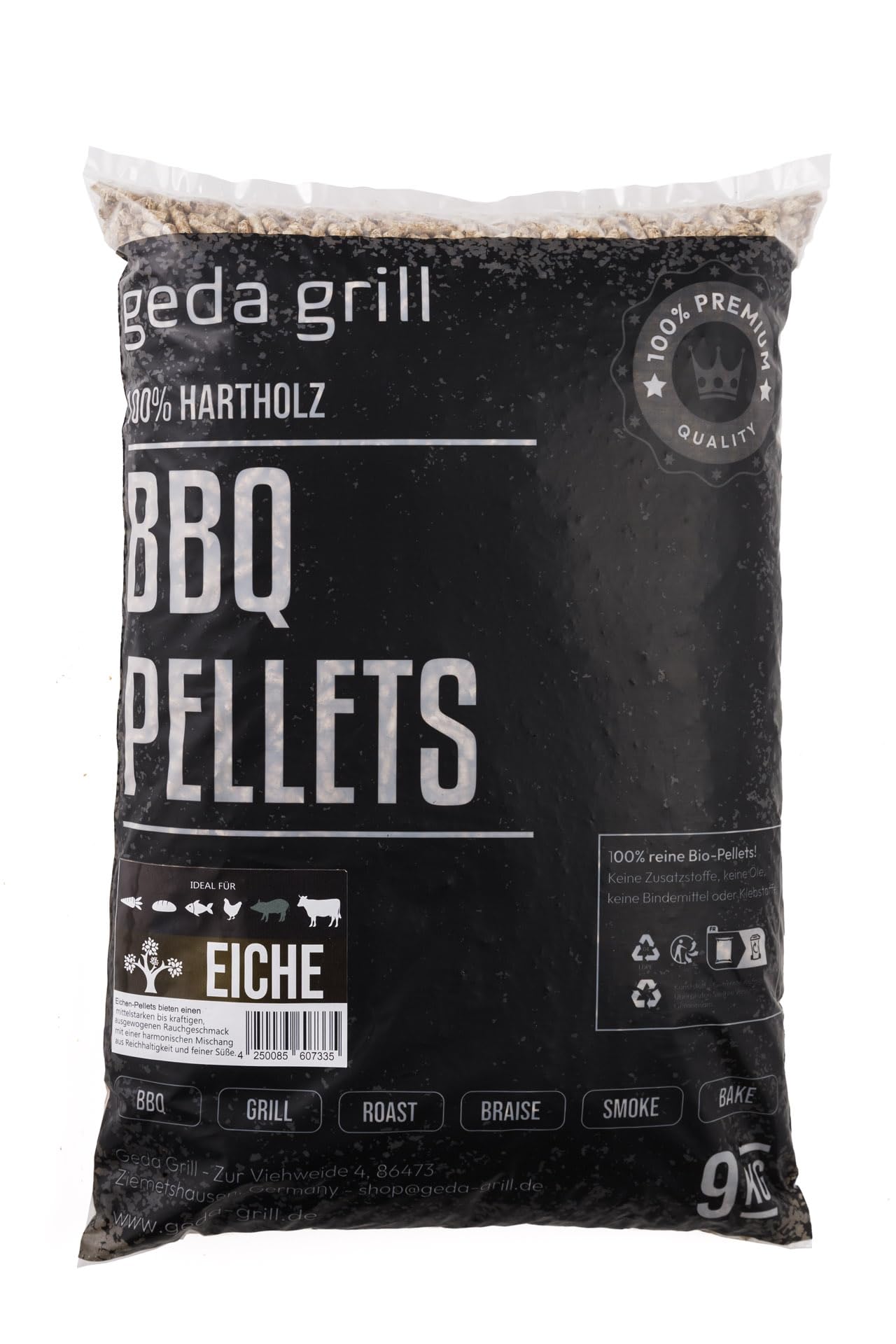 Grillpellets für Pelletsmoker und Pizzaofen, Eiche