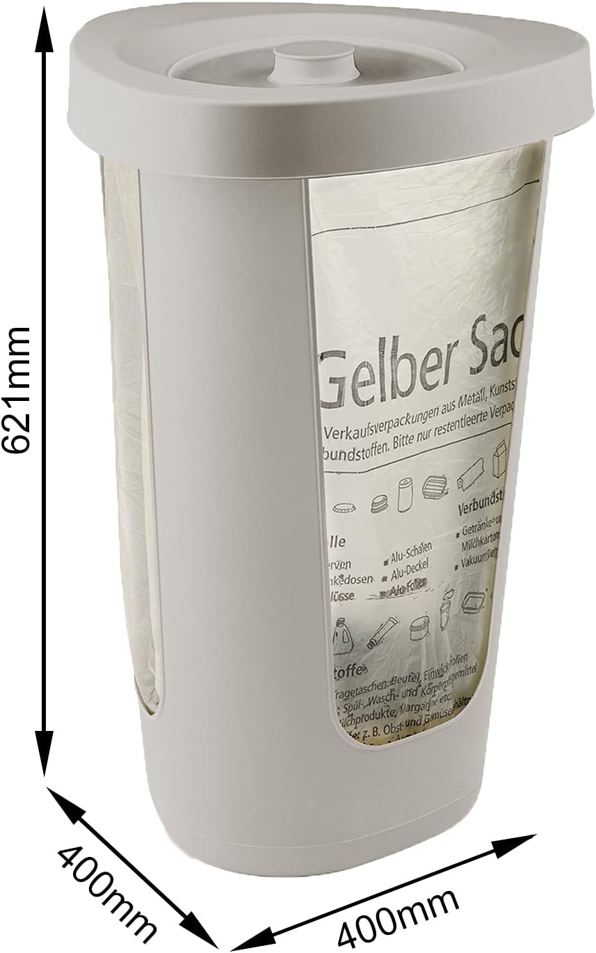 3er-Set Müllsackständer, 3 x Müllsackständer Cappuccino