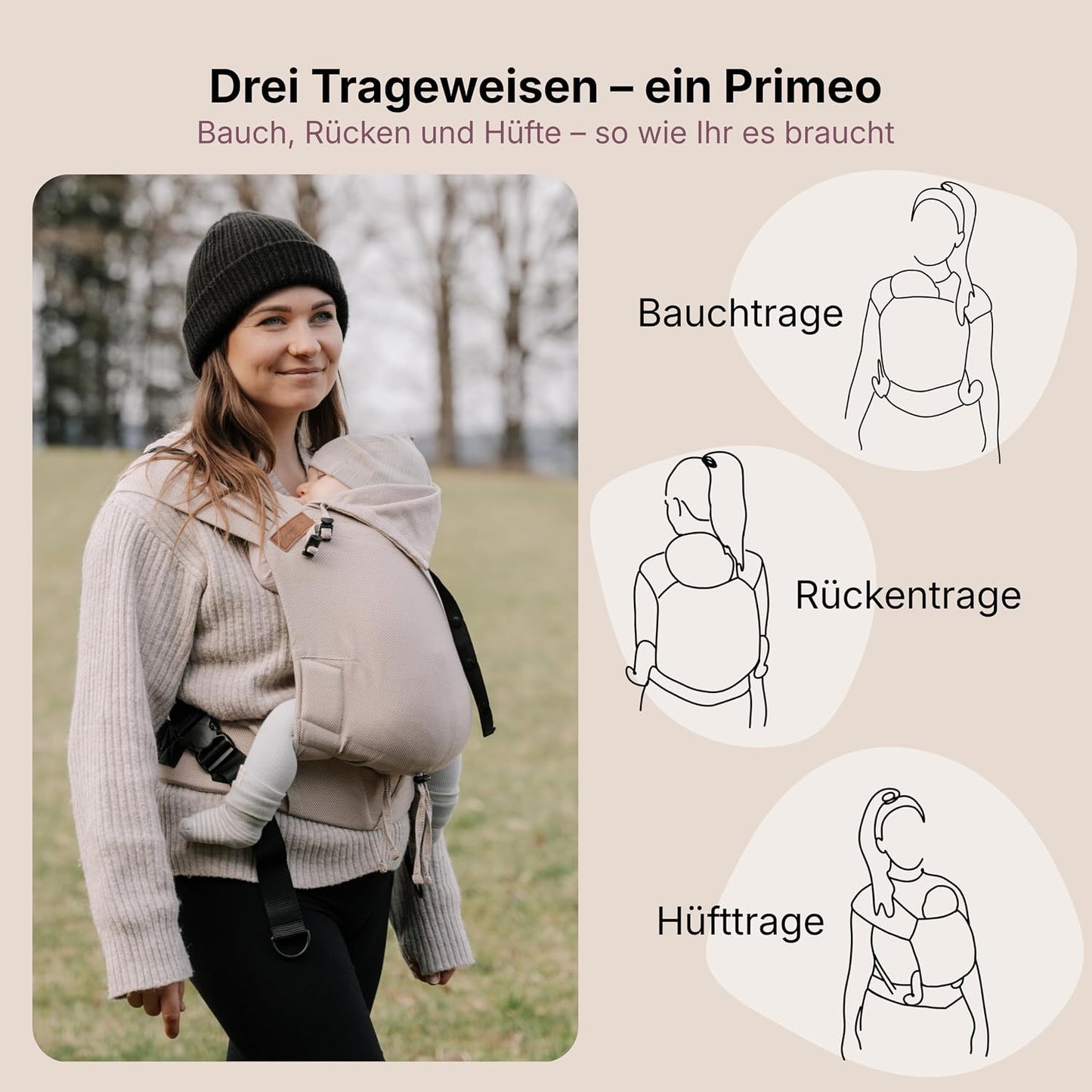 Ergonomische Babytrage Primeo, Kos
