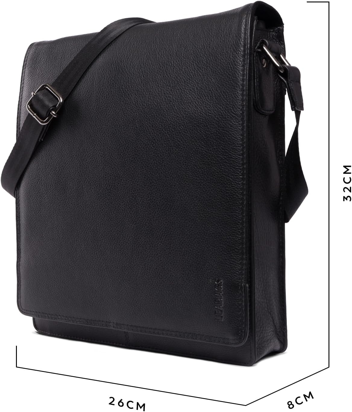 Umhängetasche London, L Onyx Black