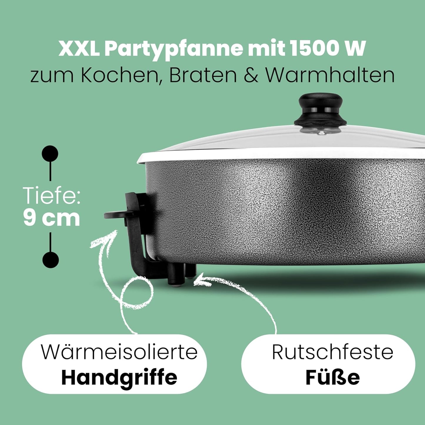Elektrische Multifunktionspfanne PP 3570 C, 42 cm Ø