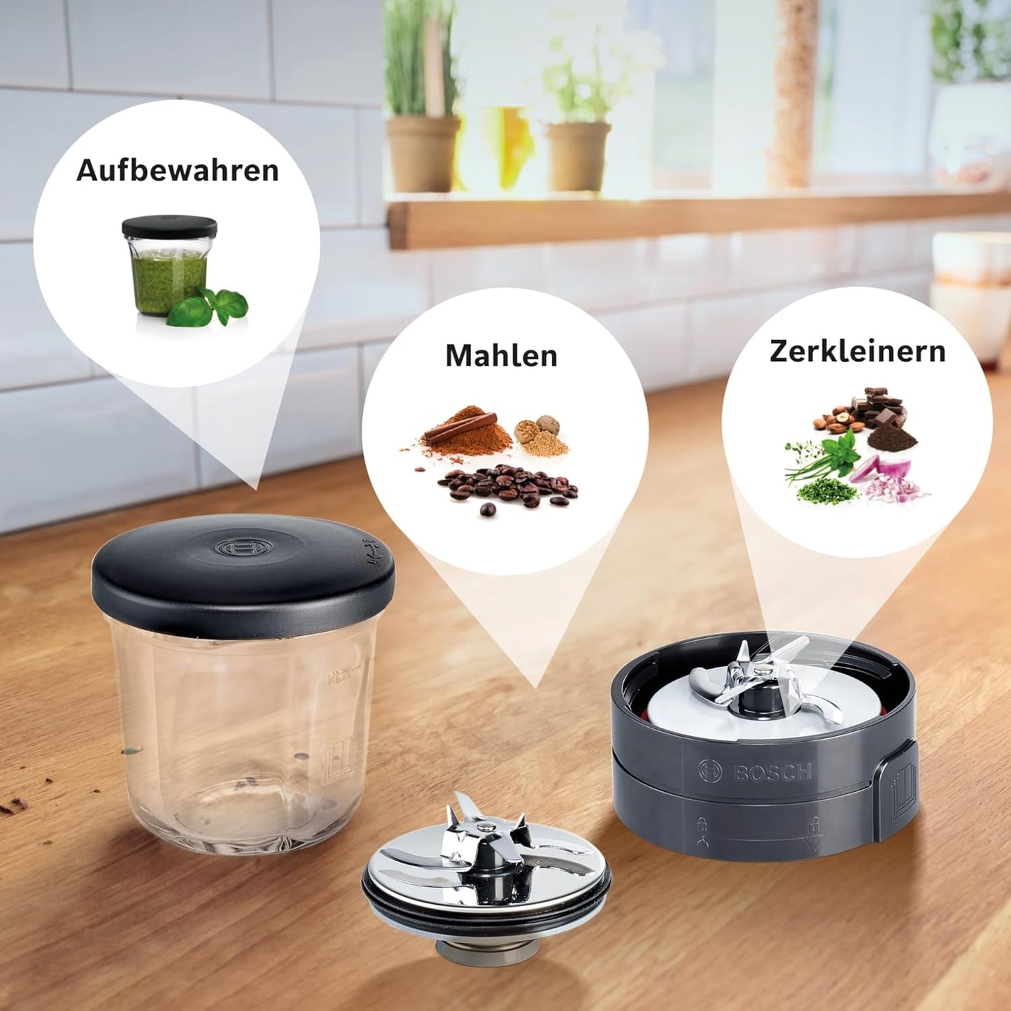 3-in-1 Zerkleinerer-Set MUZ45XCG1 für Küchenmaschinen