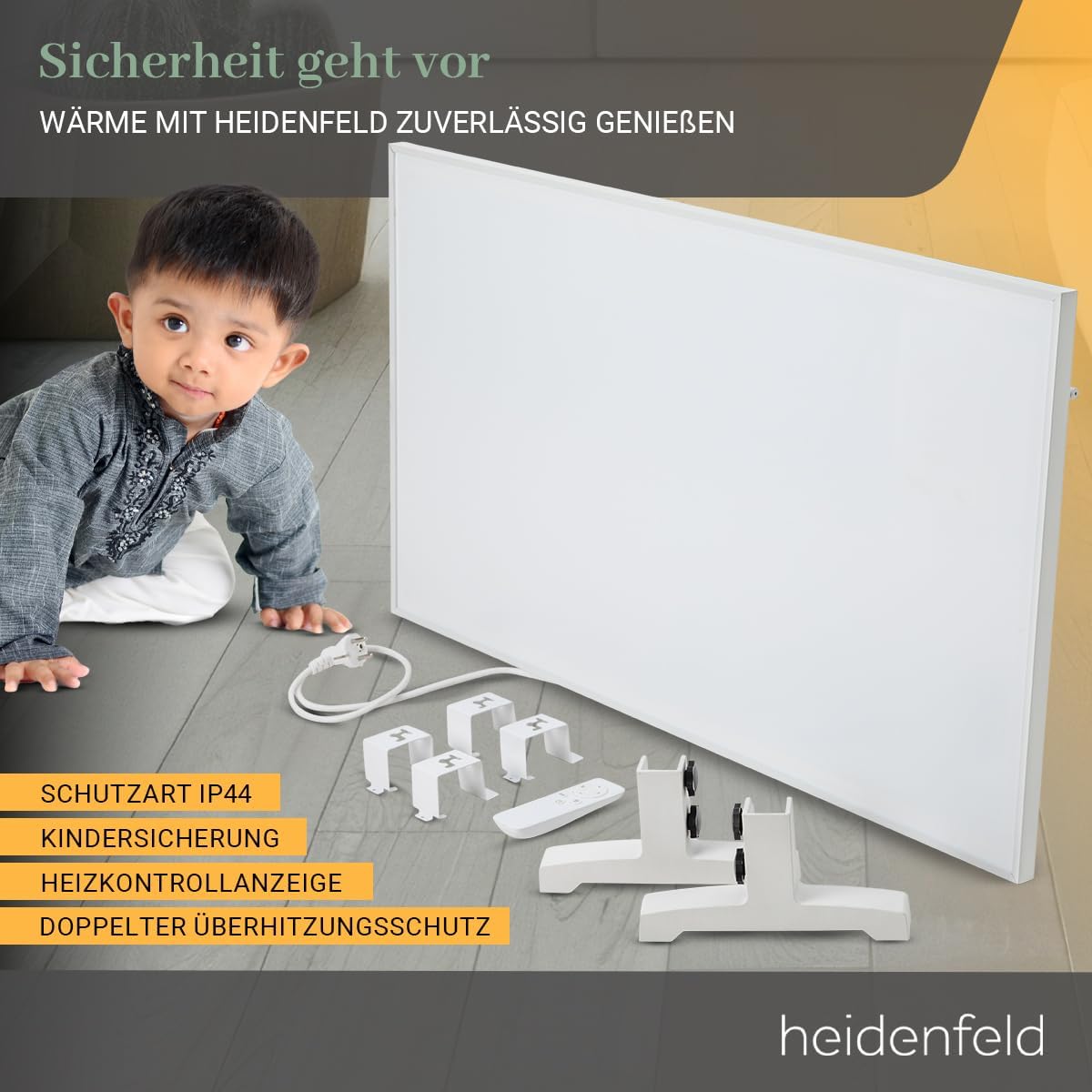 Infrarotheizung HF-HP140 mit App-Steuerung, Hf-hp140 300 Watt