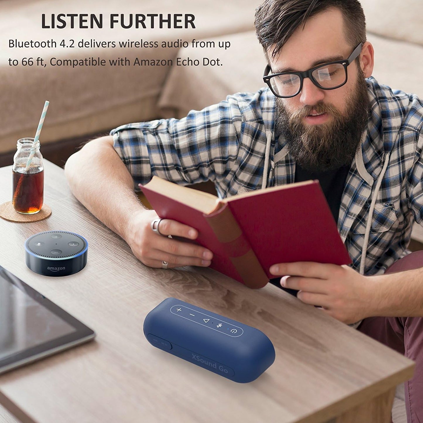 Tribit XSound Go - Bluetooth-Lautsprecher, Blue