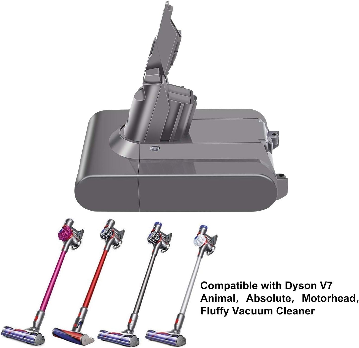Ersatzakku für Dyson V7, V7 Akku
