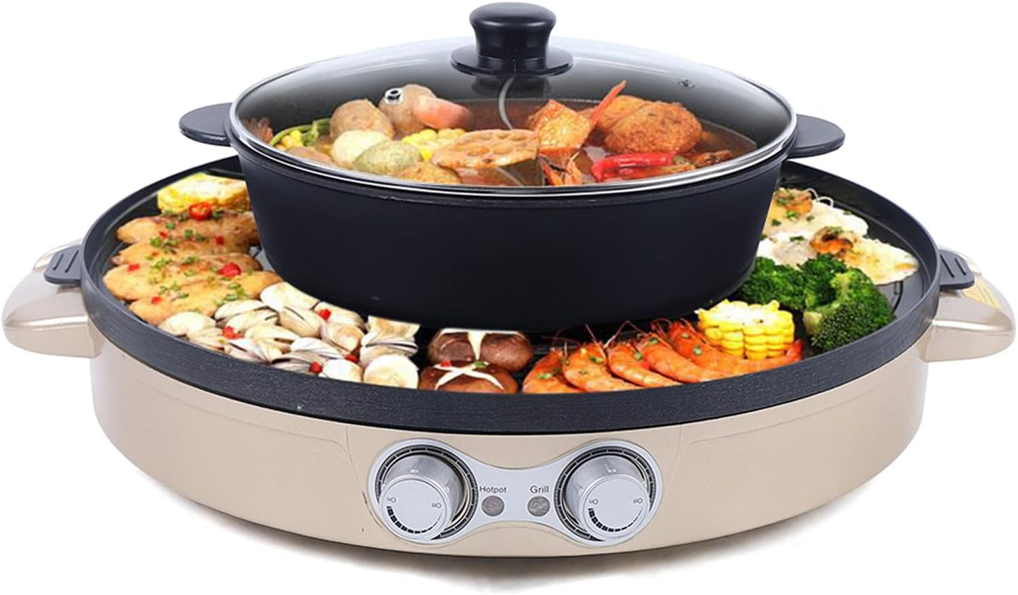 Multifunktionaler Elektrogrill und Hotpot