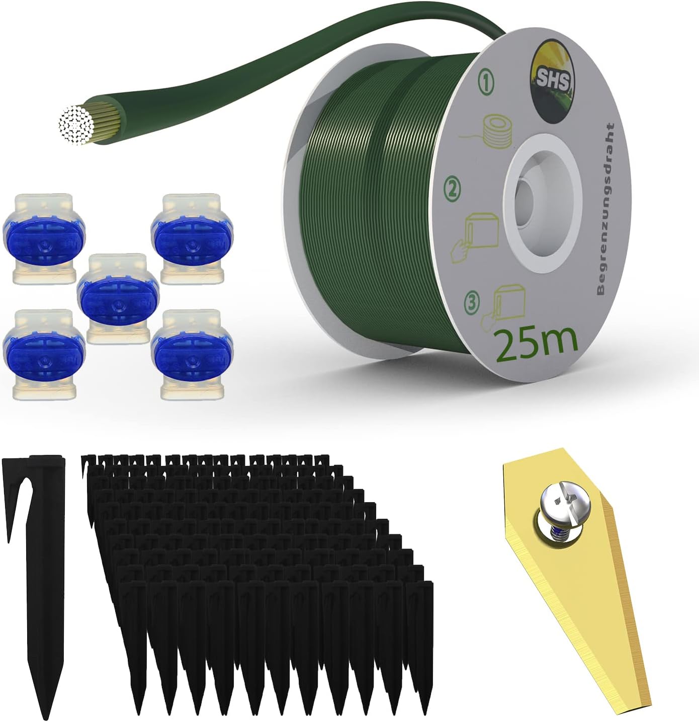 Mähroboter Begrenzungskabel-Set, 25m Set