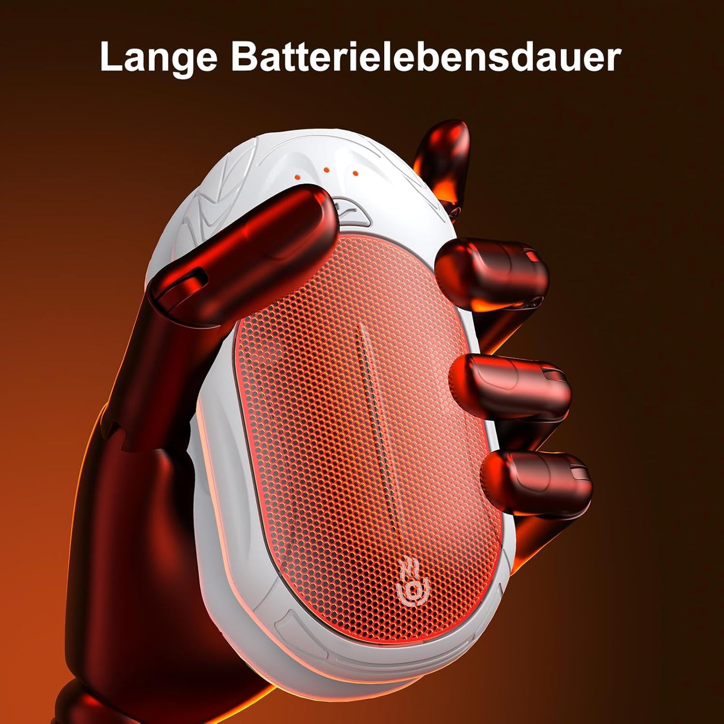 Elektrischer Handwärmer, 3-Schwarz und Weiss