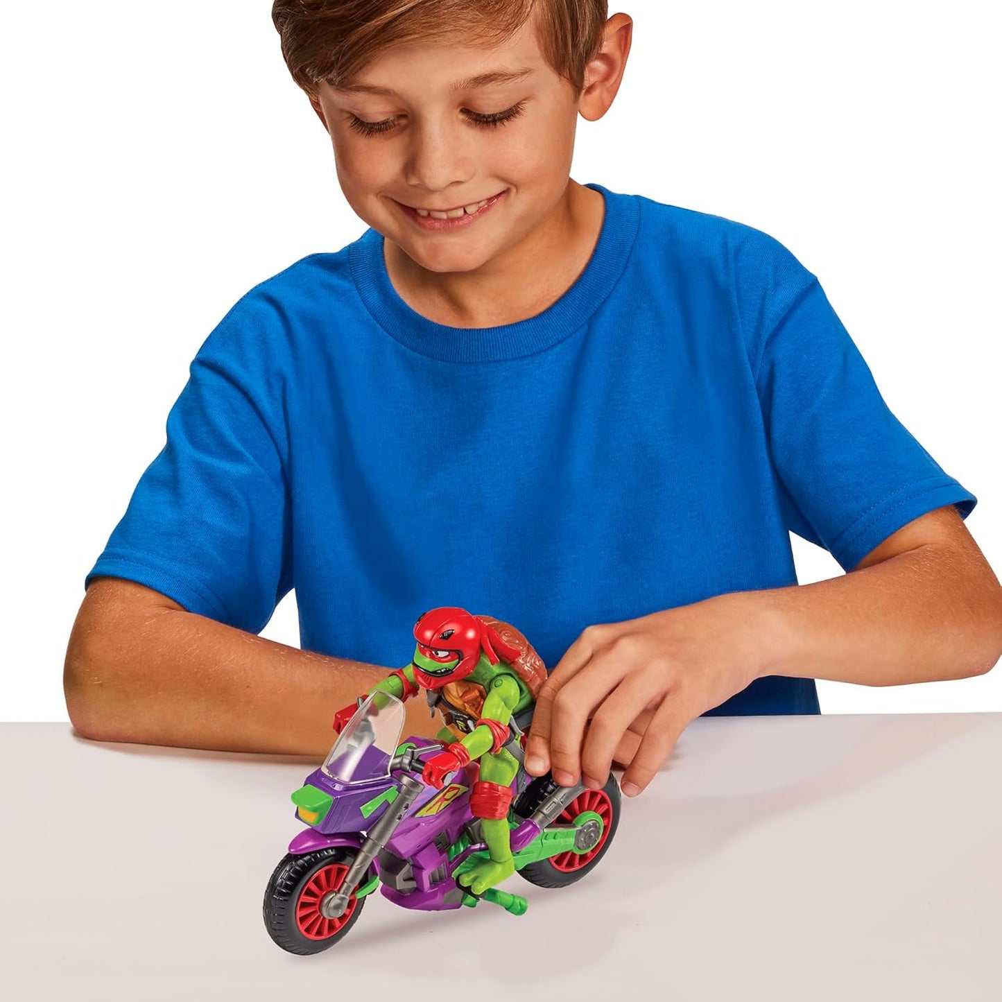 Fahrzeug mit Figur: Lila Drachen-Cycle mit Raph, Lila Drachen-Cycle mit Raph