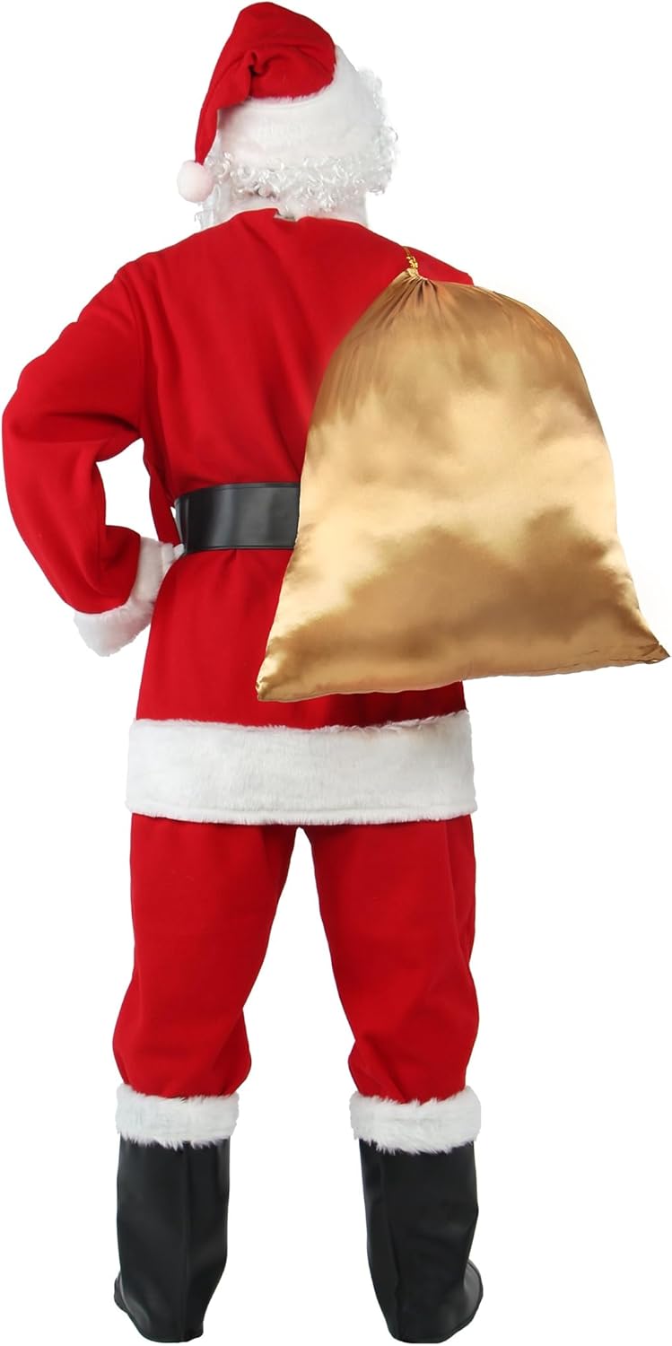 10-teiliges Weihnachtsmann Kostüm, L