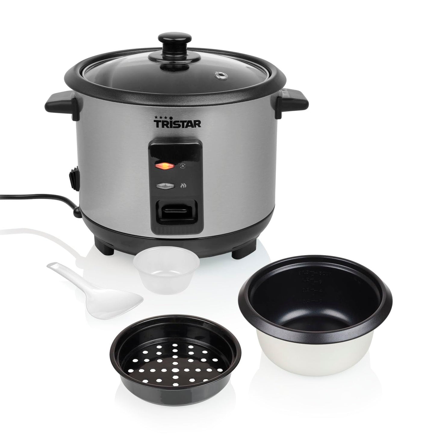 Reiskocher mit Dampfeinsatz und Warmhaltefunktion, Neue version 1L