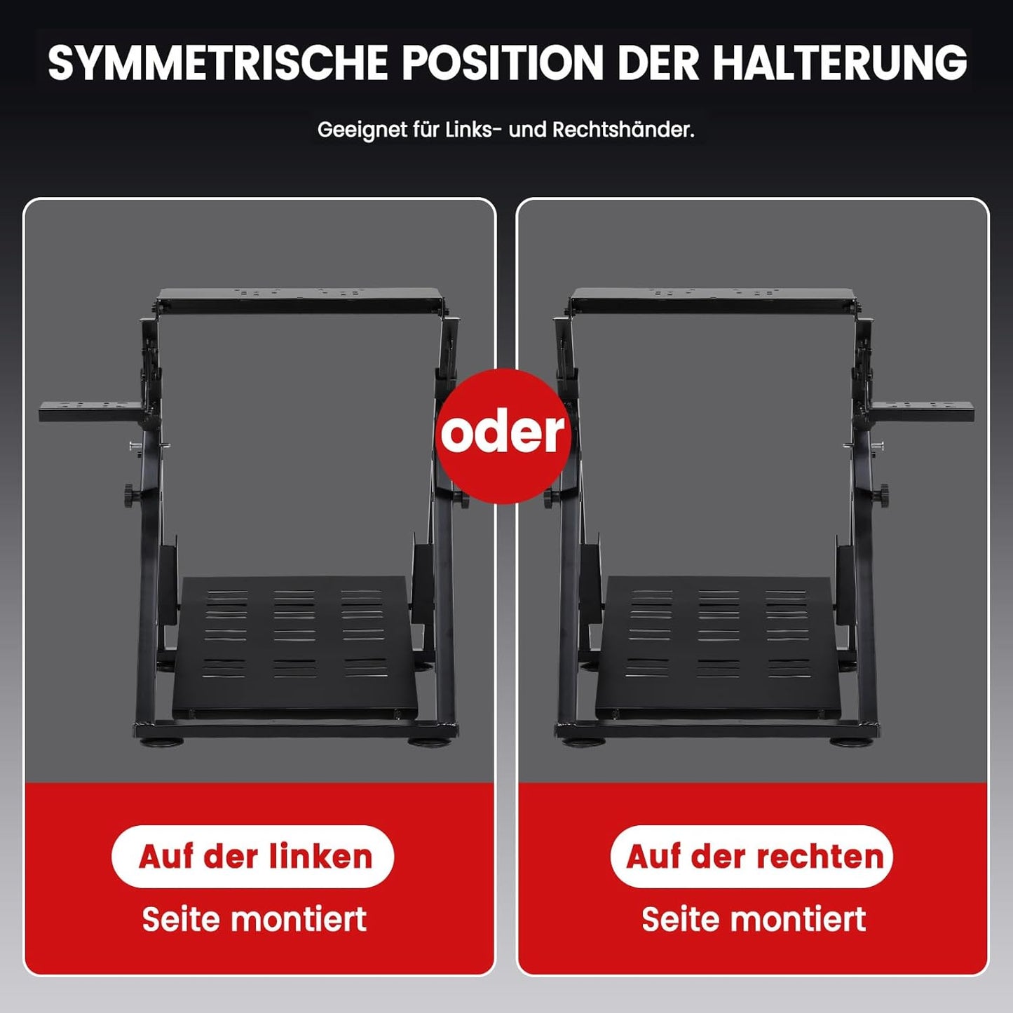 Lenkradständer für Gaming Wheels, rot-pro