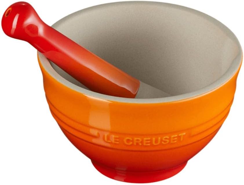Mörser mit Stössel, Ofenrot
