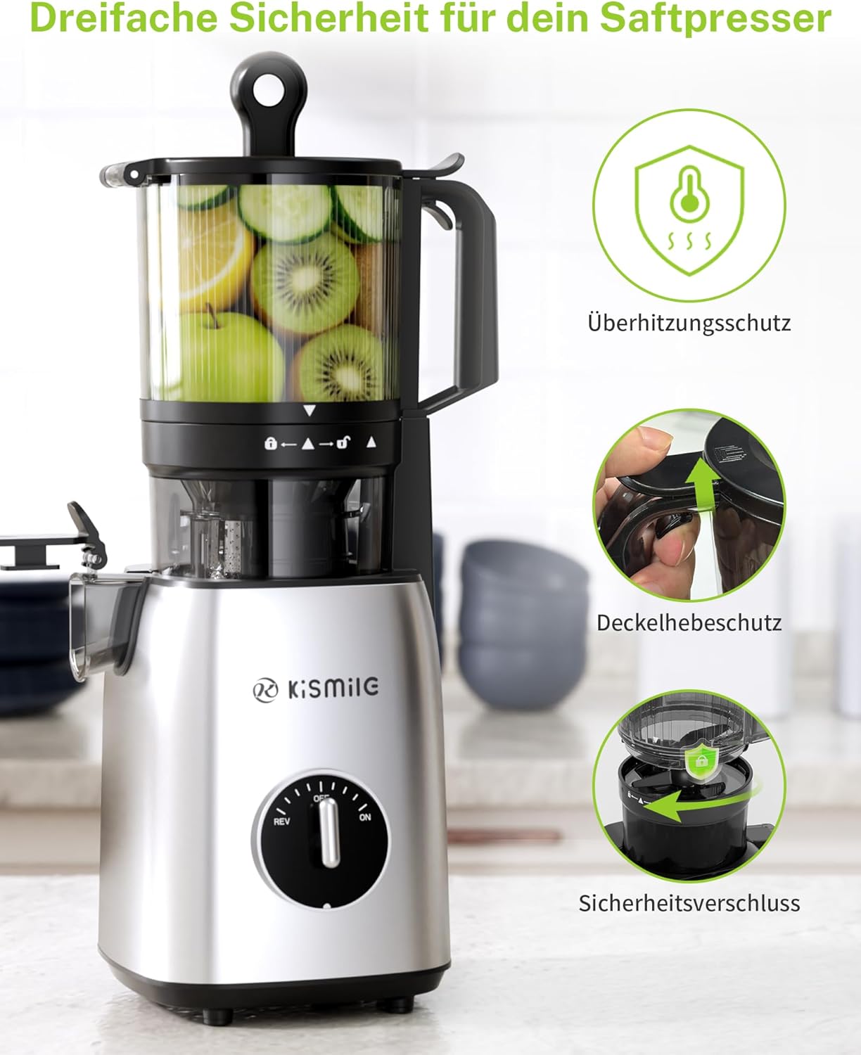 Slow Juicer, Edelstahl