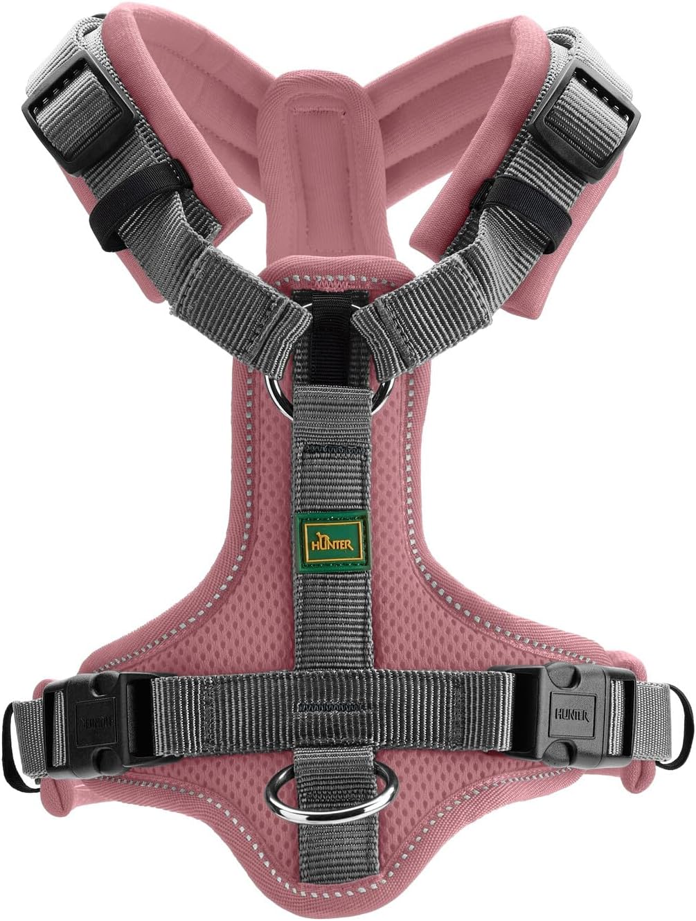 Hundegeshirr Maldon Up, altrosa/grau S-M