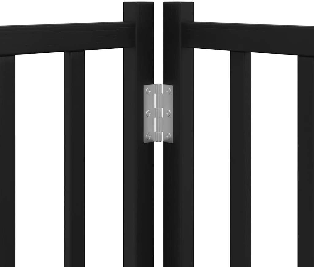 Faltbares Haustiertor mit Tür, 50 x 60 x 2 cm / Schwarz