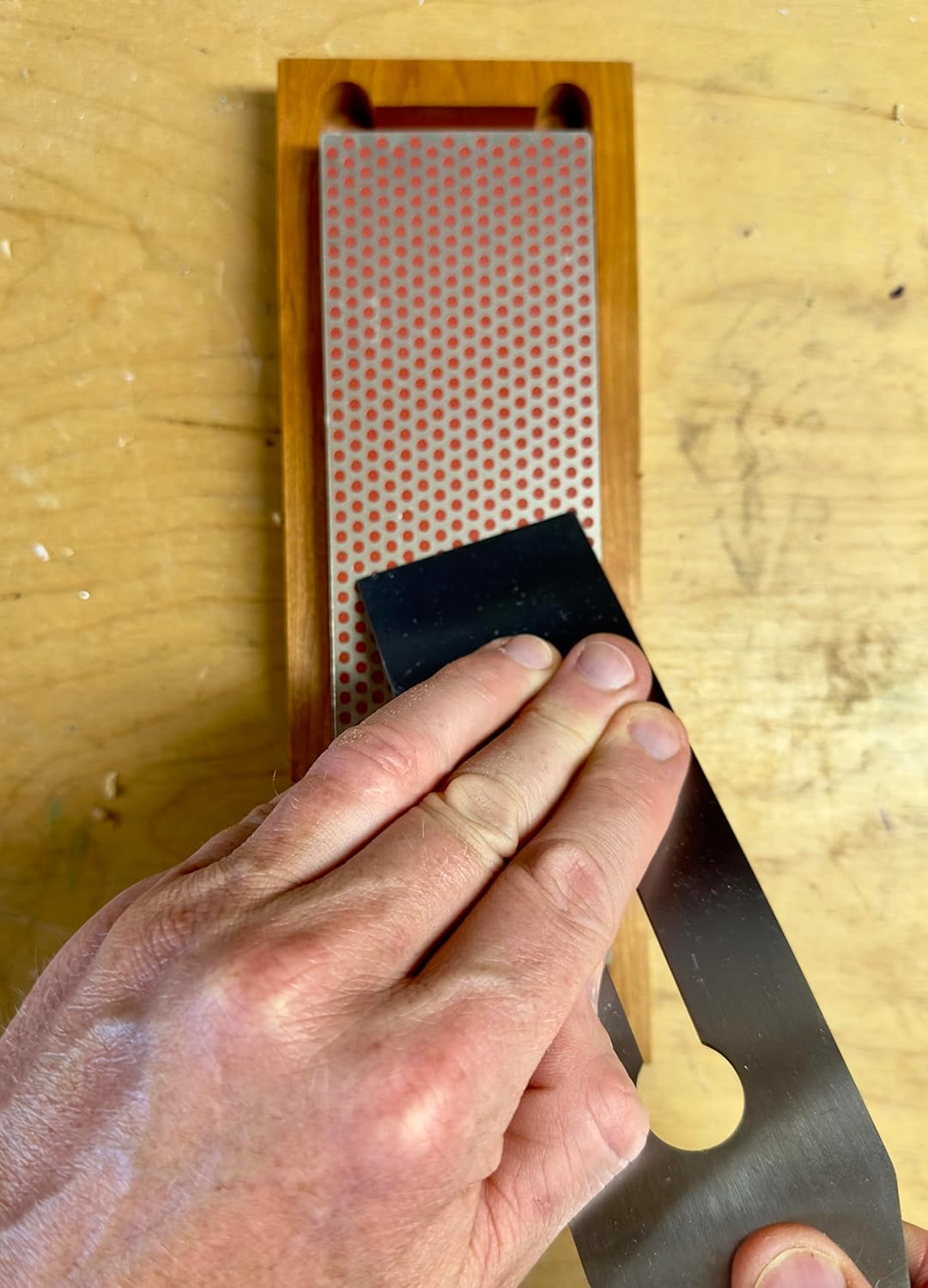 Diamant Whetstone Schleifstein in Holzbox, Fein