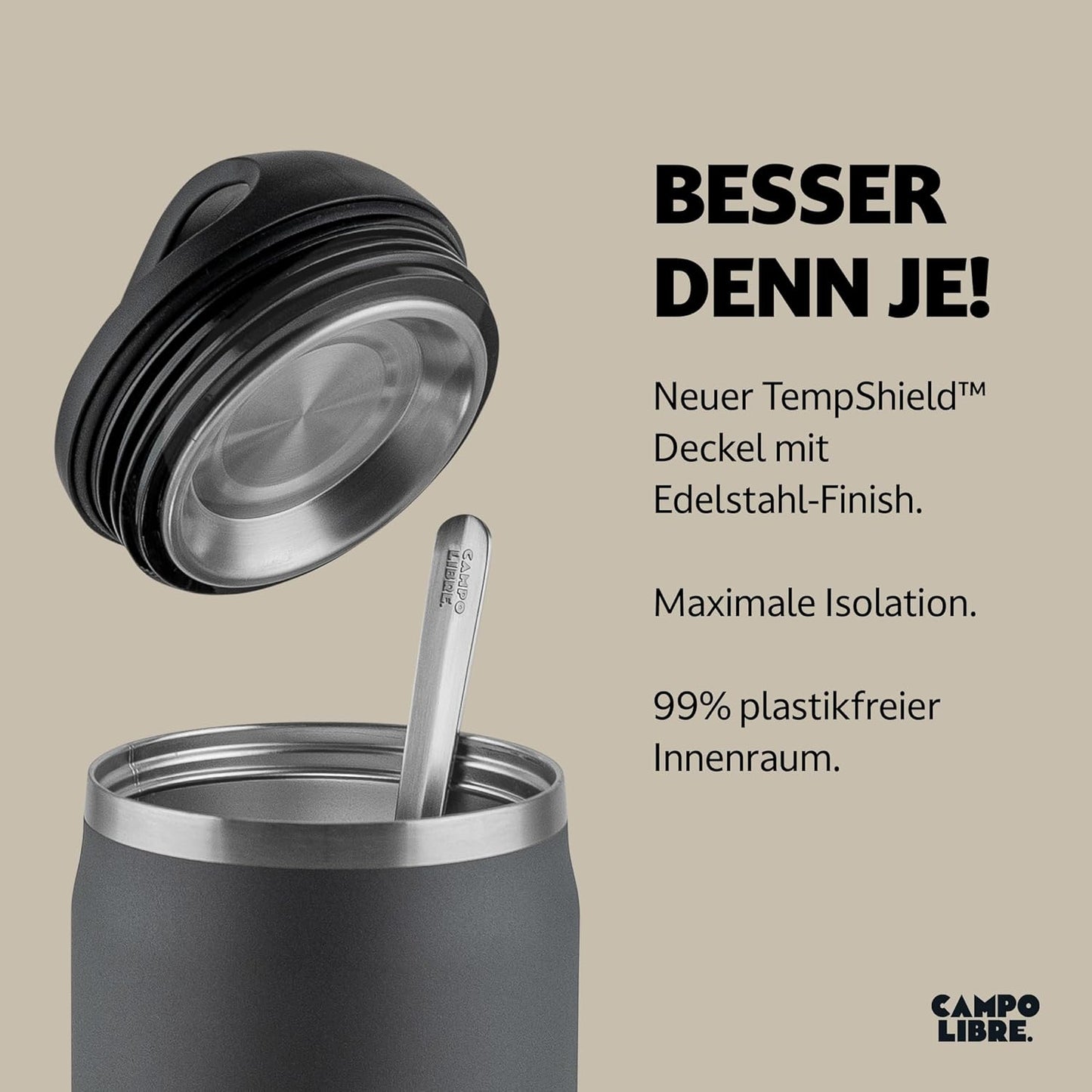 Food Container LOTTA, 600ml Deep Grey