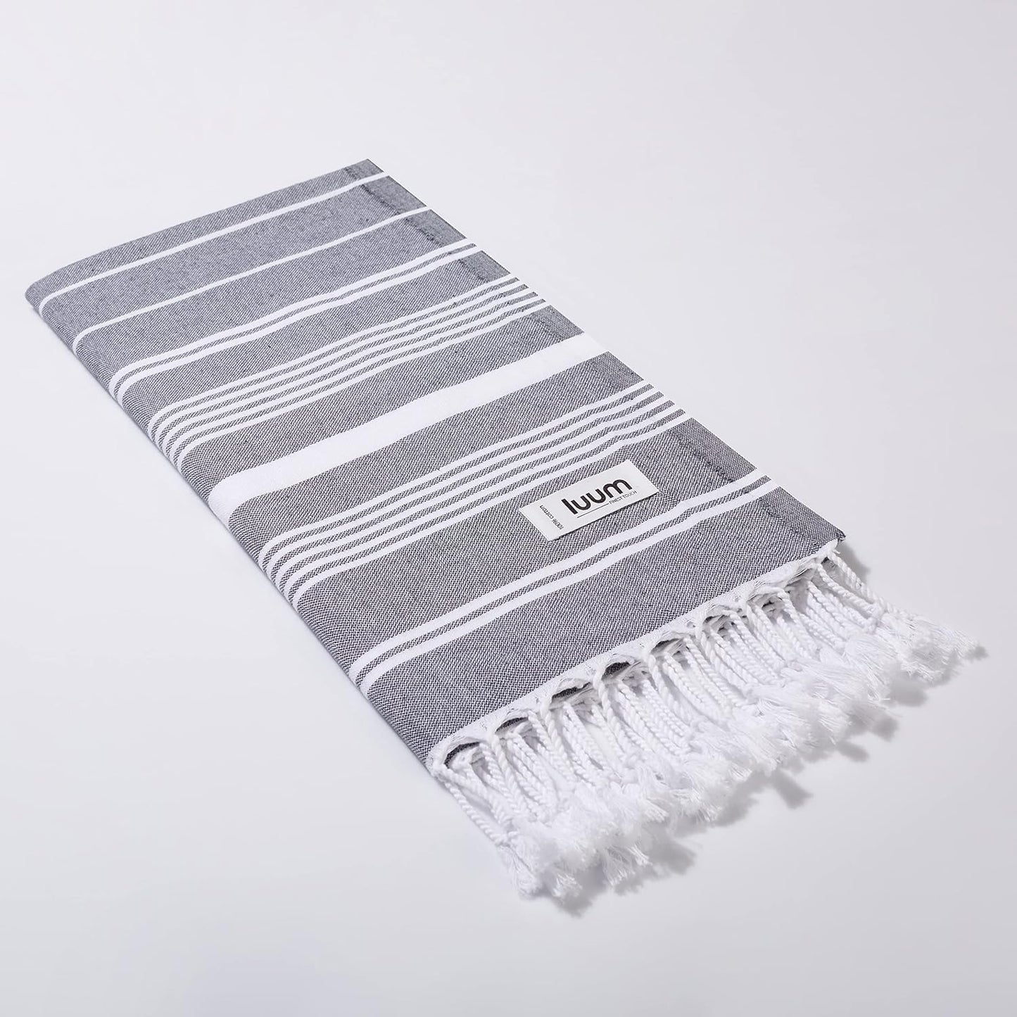 XXL Hamamtuch im 2er Set (95x180 cm), 2er Set in Box [95x180] Anthrazit / Navy