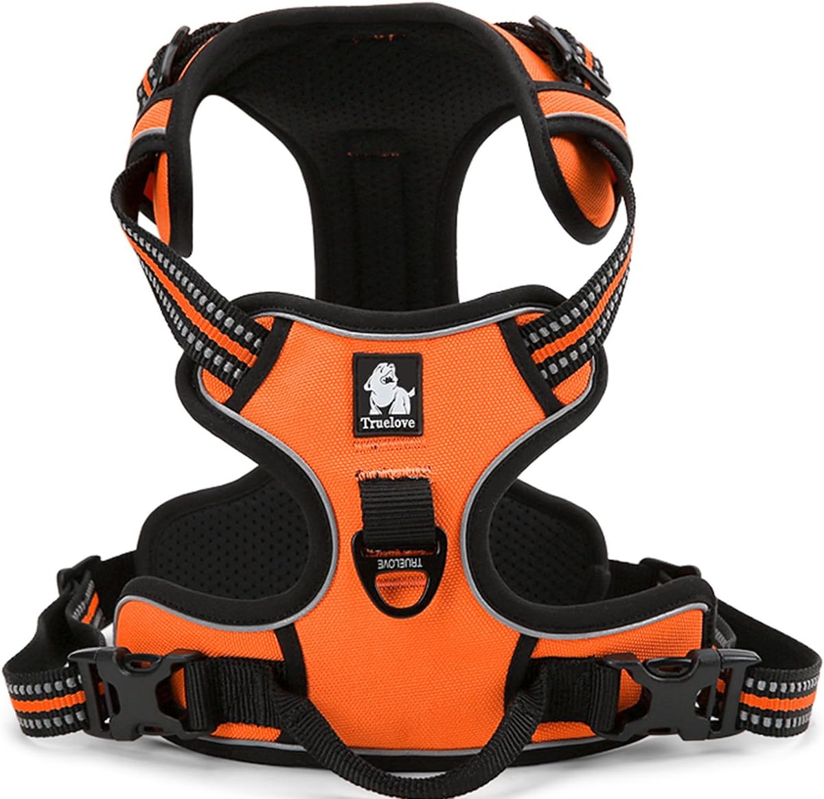 Hundegeschirr TLH5651 gegen Zerren, reflektierend, XL Orange