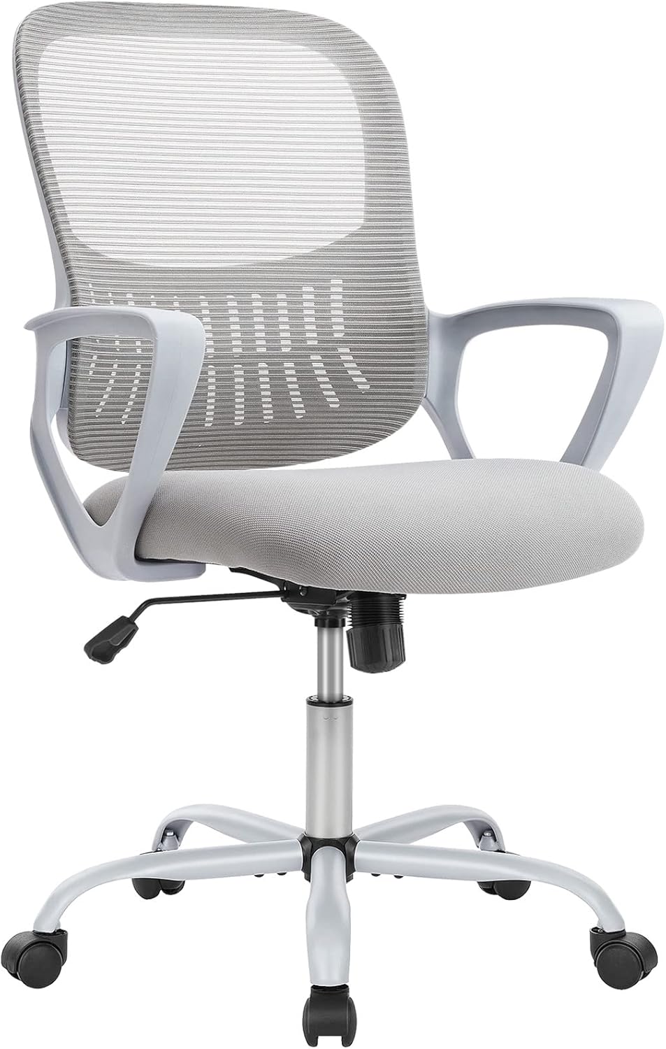 Ergonomischer Bürostuhl mit Lendenwirbelstütze, Grau