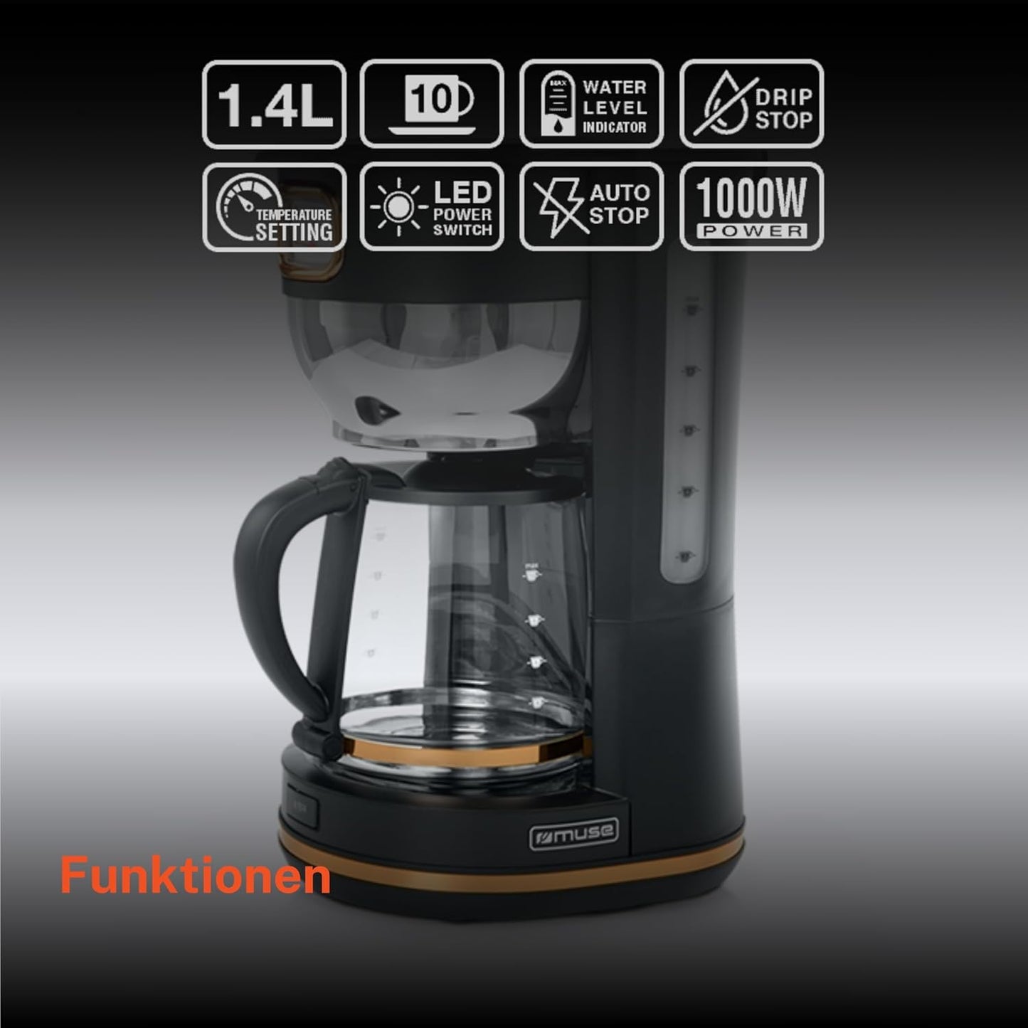 Kaffeeautomat MS-220 BC, Schwarz