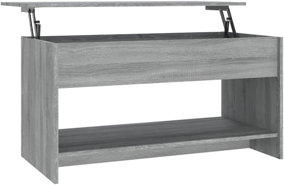 Moderner Couchtisch, Grau Sonoma 102 x 50 x 52.5 cm