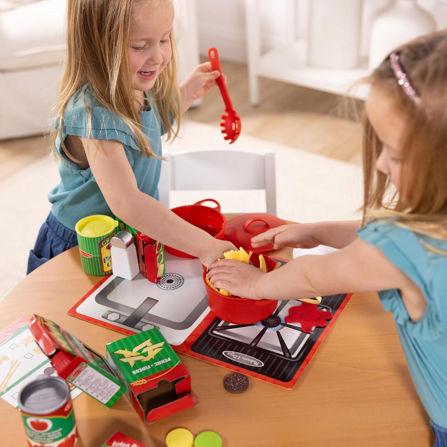 55-teiliges Pasta Spielset für Kinderküche, Einzeln Kinderspielzeug