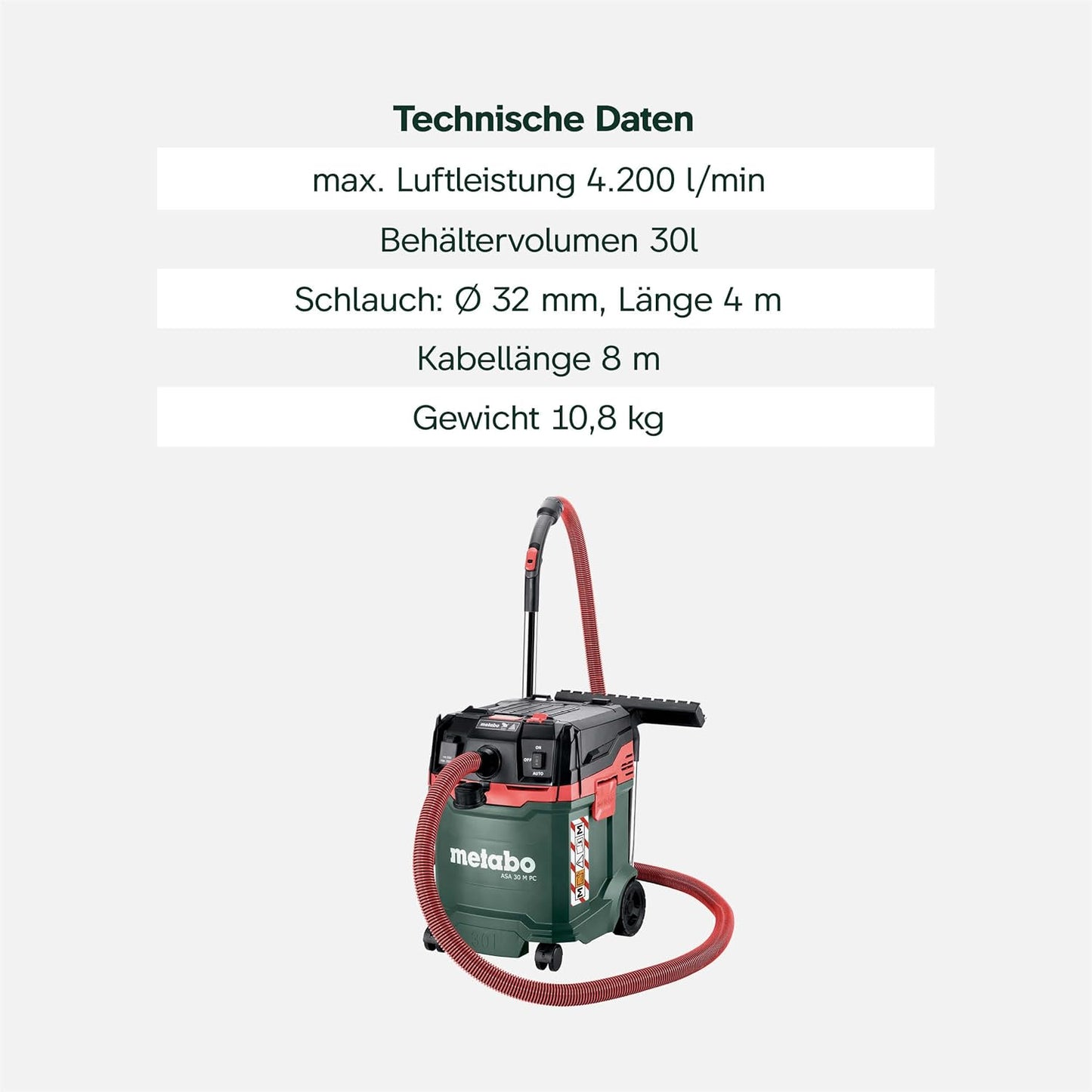 Nass-Trockensauger ASA 30 M PC