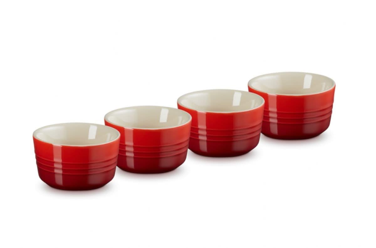Mini Förmchen-Set, 4er-Set Kirschrot
