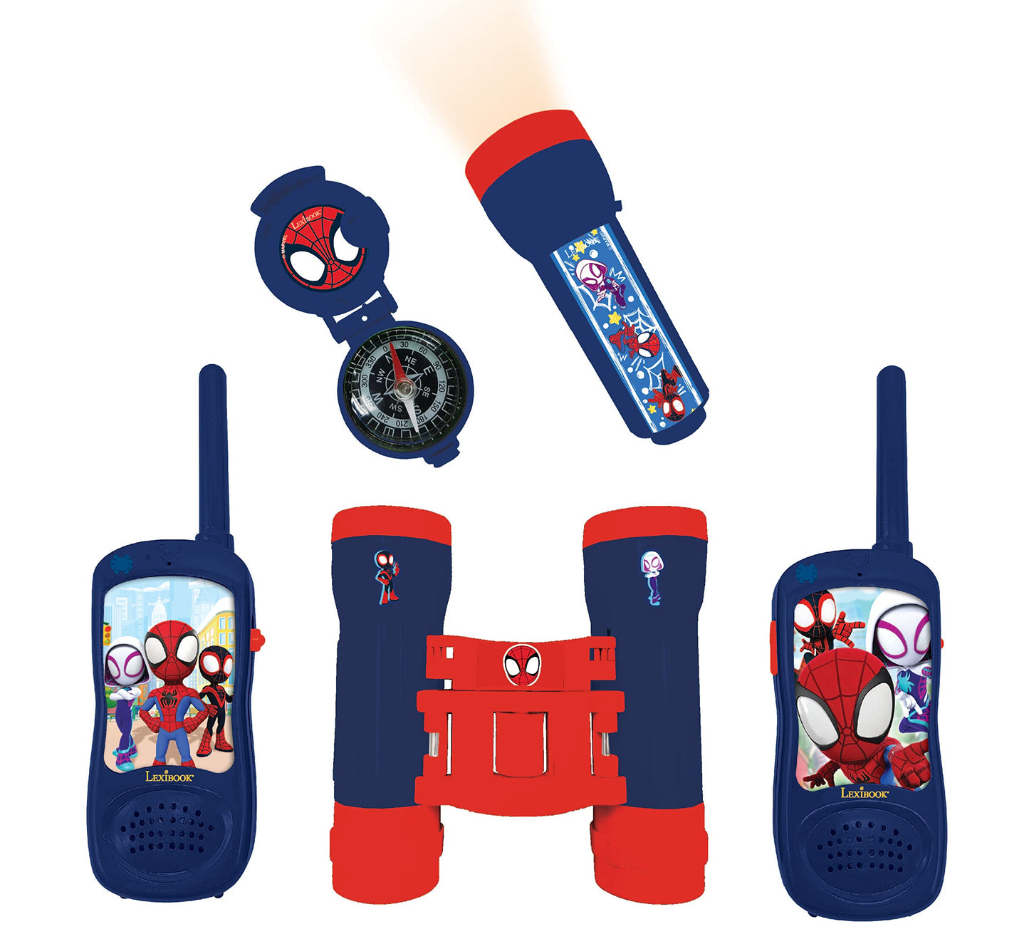 RPTW11SP Spidey & seine super Freunde Abenteurer-Set für Kinder mit Walkie-Talkies und Zubehör, Spidey und seine Super-Freunde