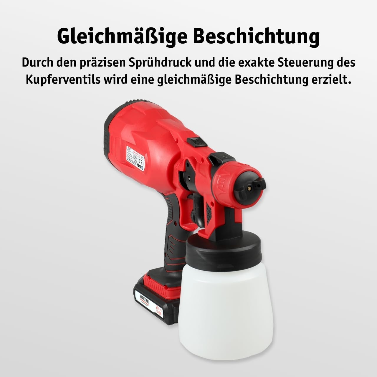 Akku-Farbsprühsystem inkl. Zubehör