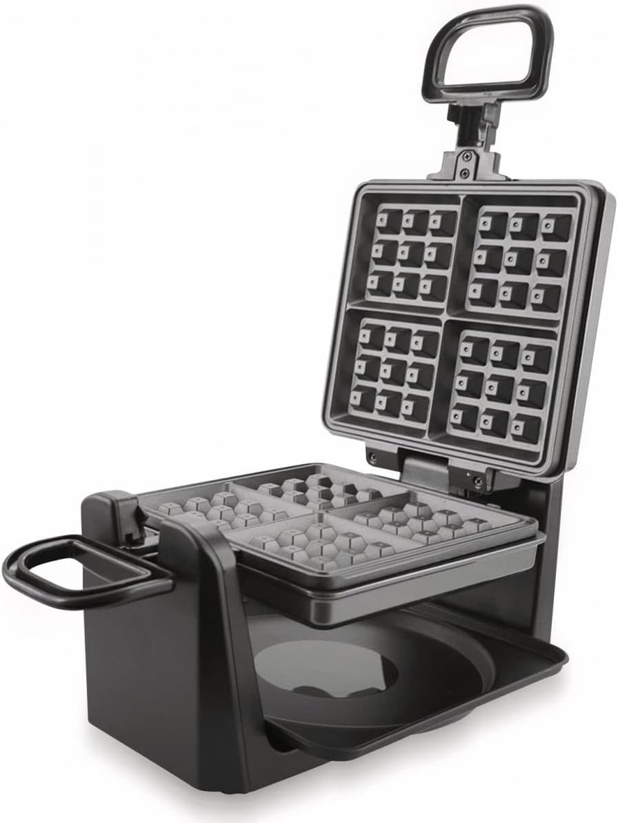 Drehbares Waffeleisen WM-110984 für Belgische Waffeln, Stufenlose Bräunungsgrade