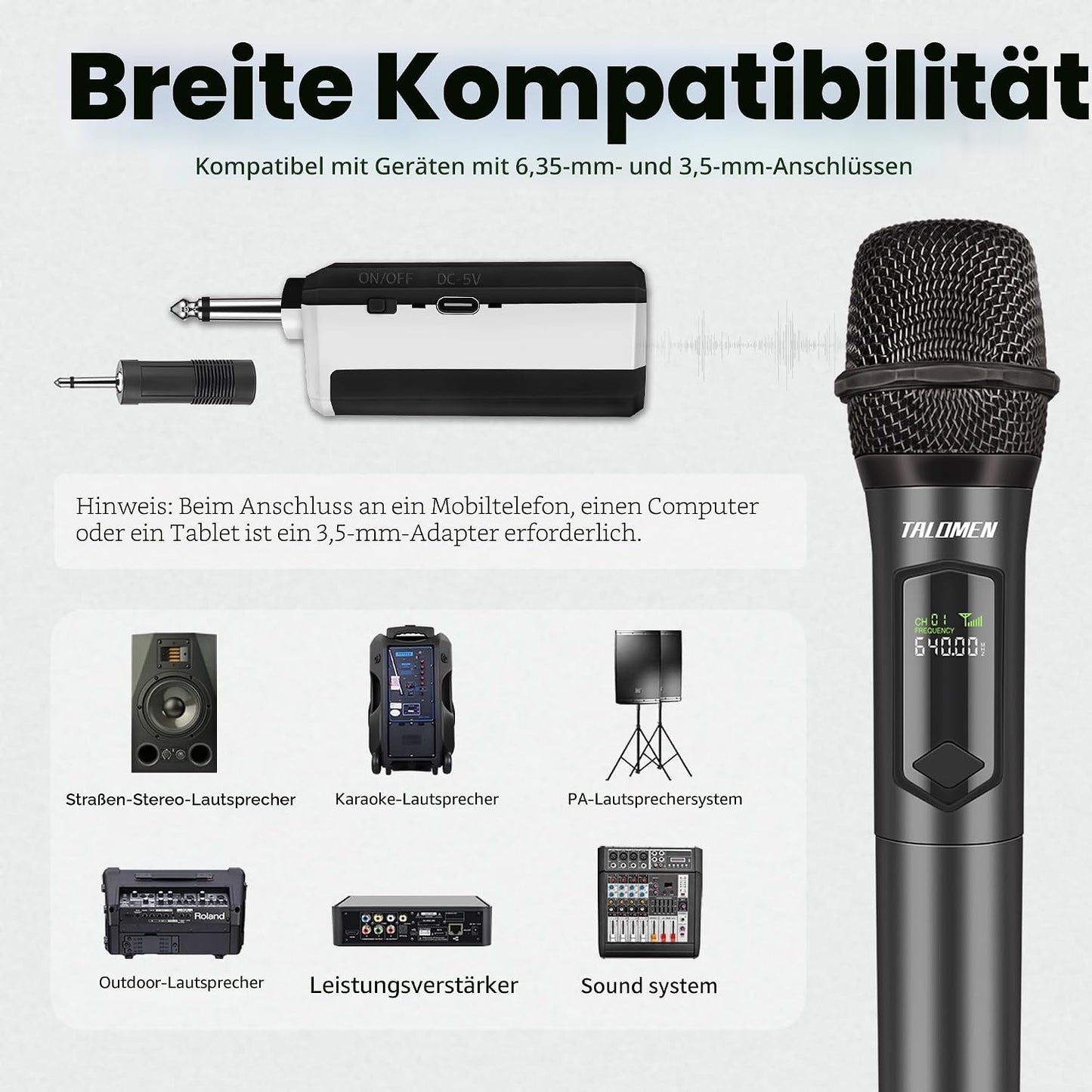 Kabelloses Dual-Mikrofon-Set K60-2 für Bühne & Event, Grau