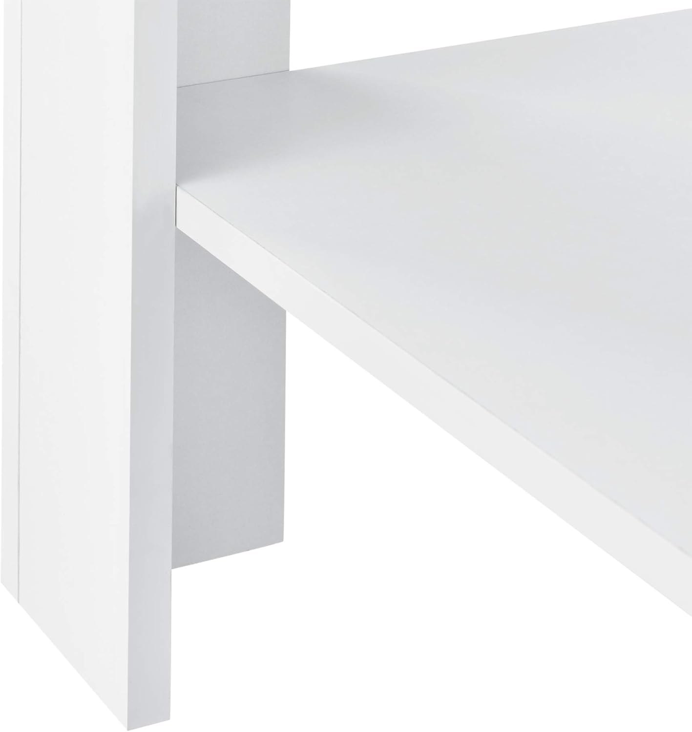Couchtisch mit Ablage (60 x 60 x 40 cm), Weiss