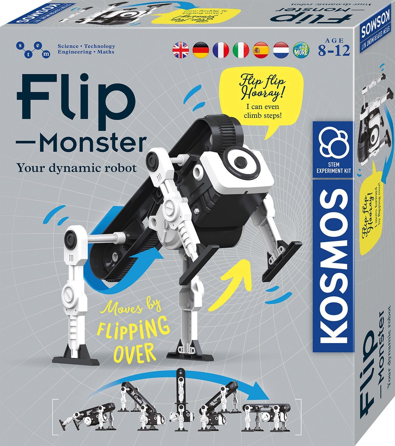 Flip-Monster Roboter Bausatz, Flip Monster mehrsprachige Anleitung