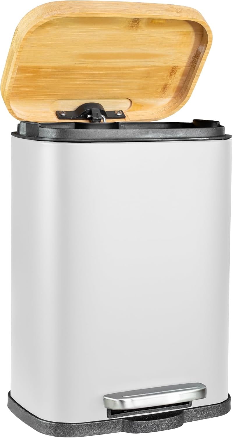 Kosmetikeimer mit Absenkautomatik, Weiß 5 Liter
