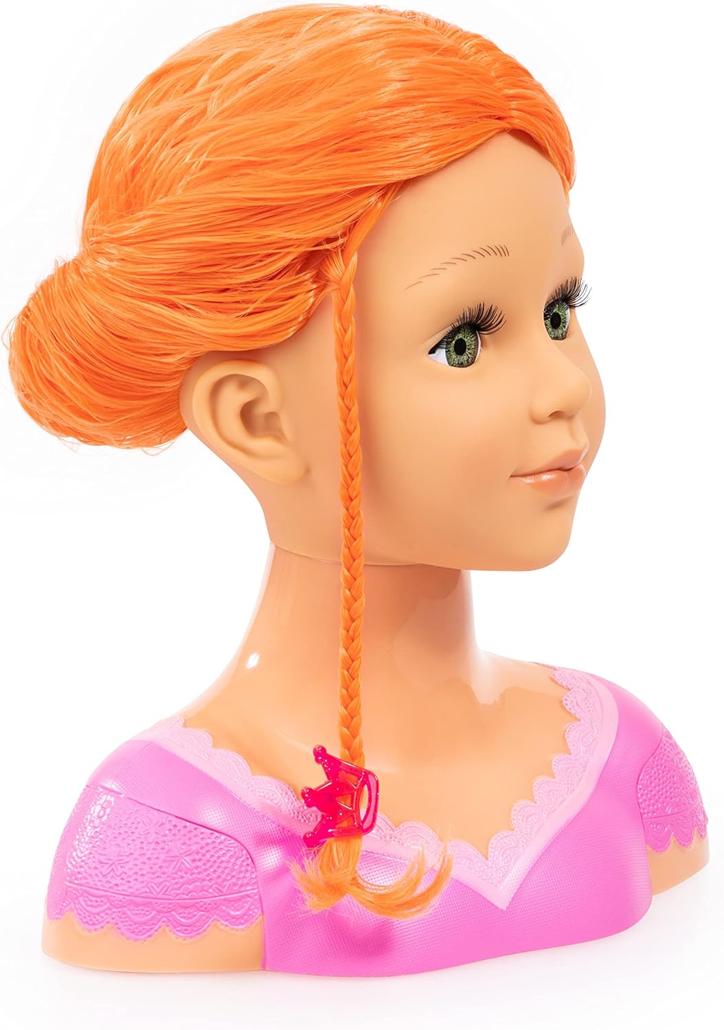Frisierkopf Charlene Super Model mit Zubehör, Rot Orange