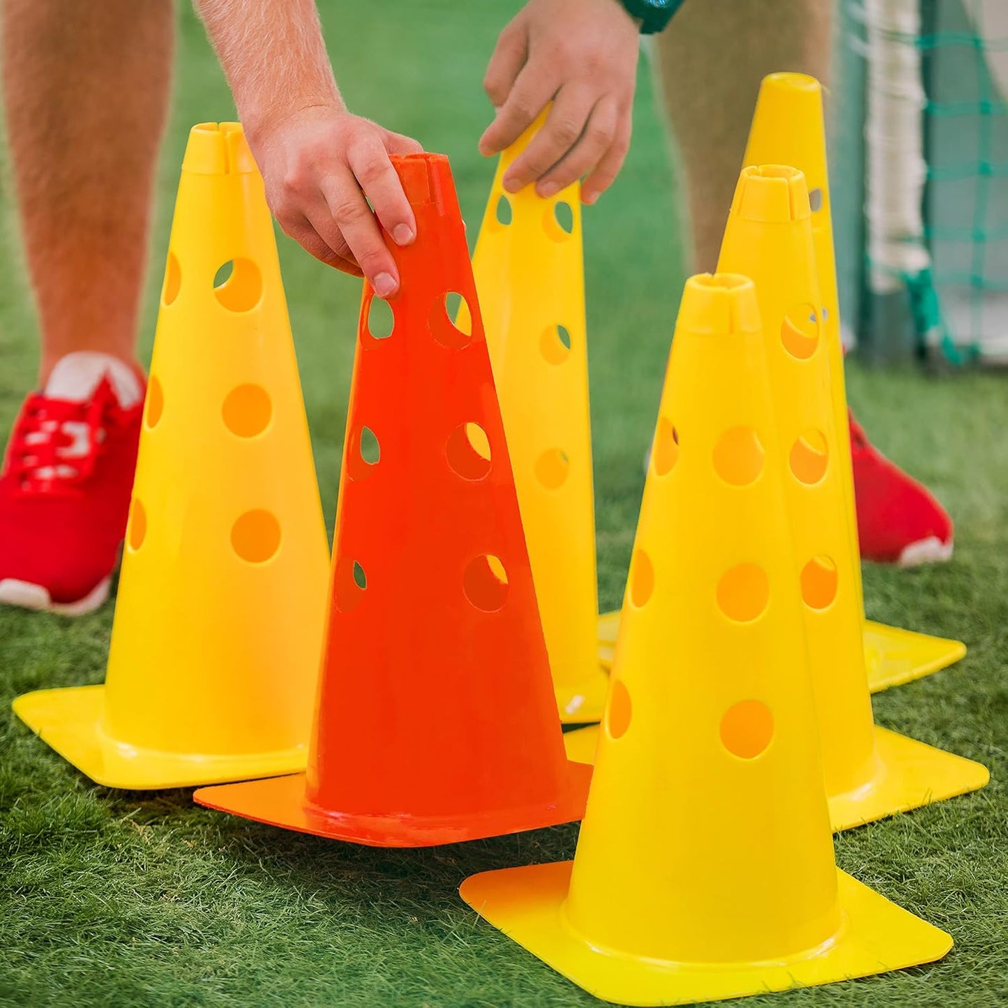 18-teiliges Steckhürdenset für Koordinationstraining